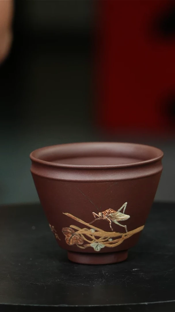 紫砂花盆李超紫砂杯子