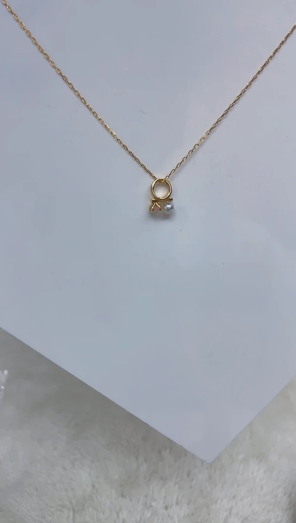 海水珍珠银S925镶嵌颈饰