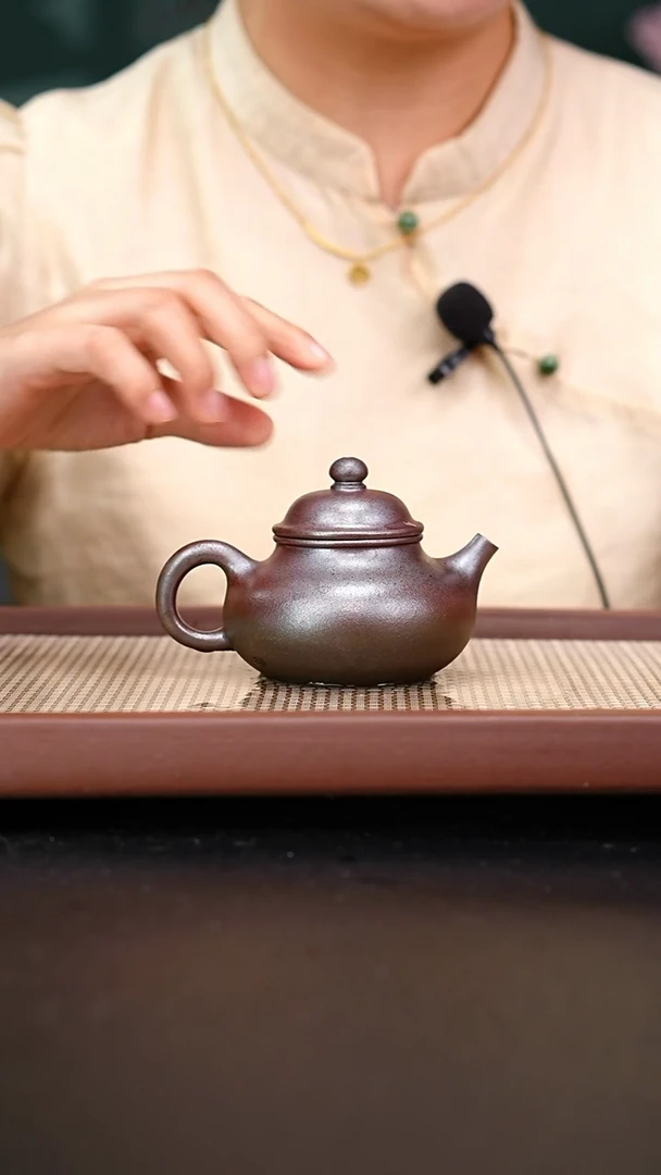 茶壶紫砂红皮龙柴烧容天150