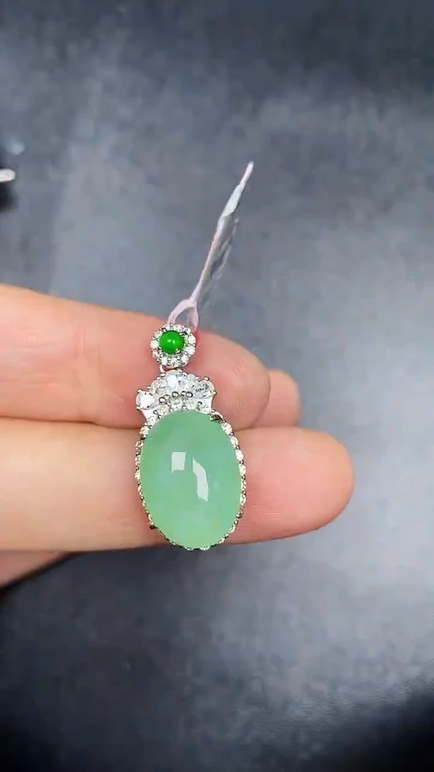 银S925镶嵌戒指翡翠2160