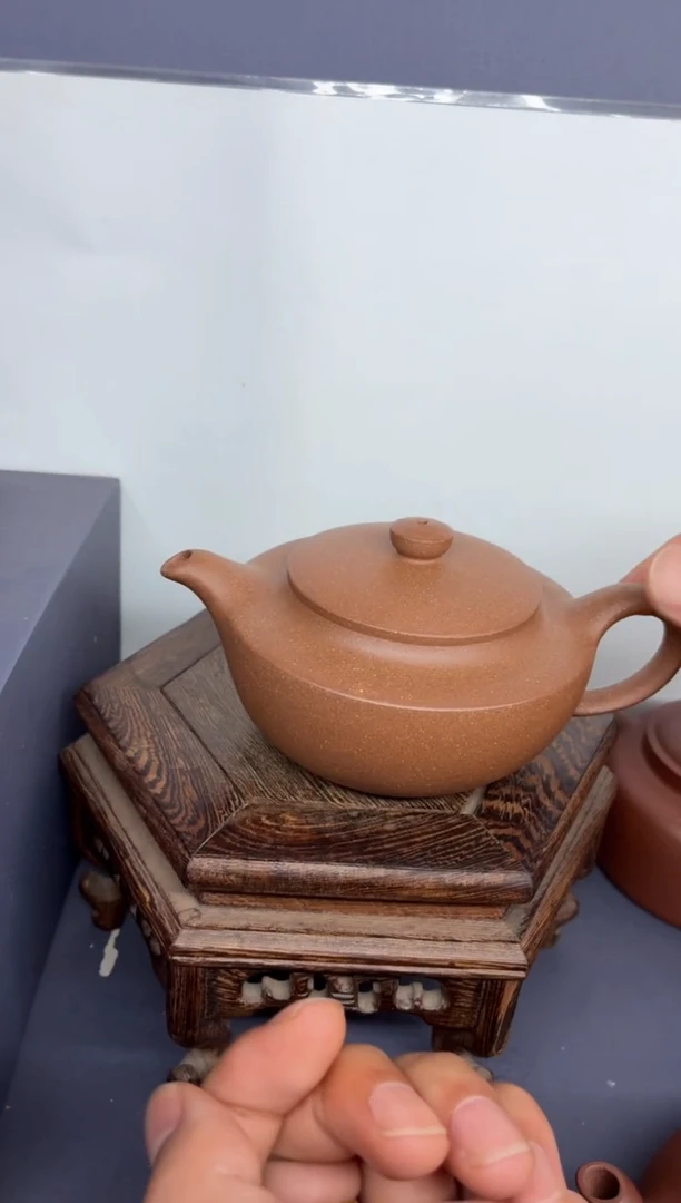 茶壶紫砂老段泥 汉扁