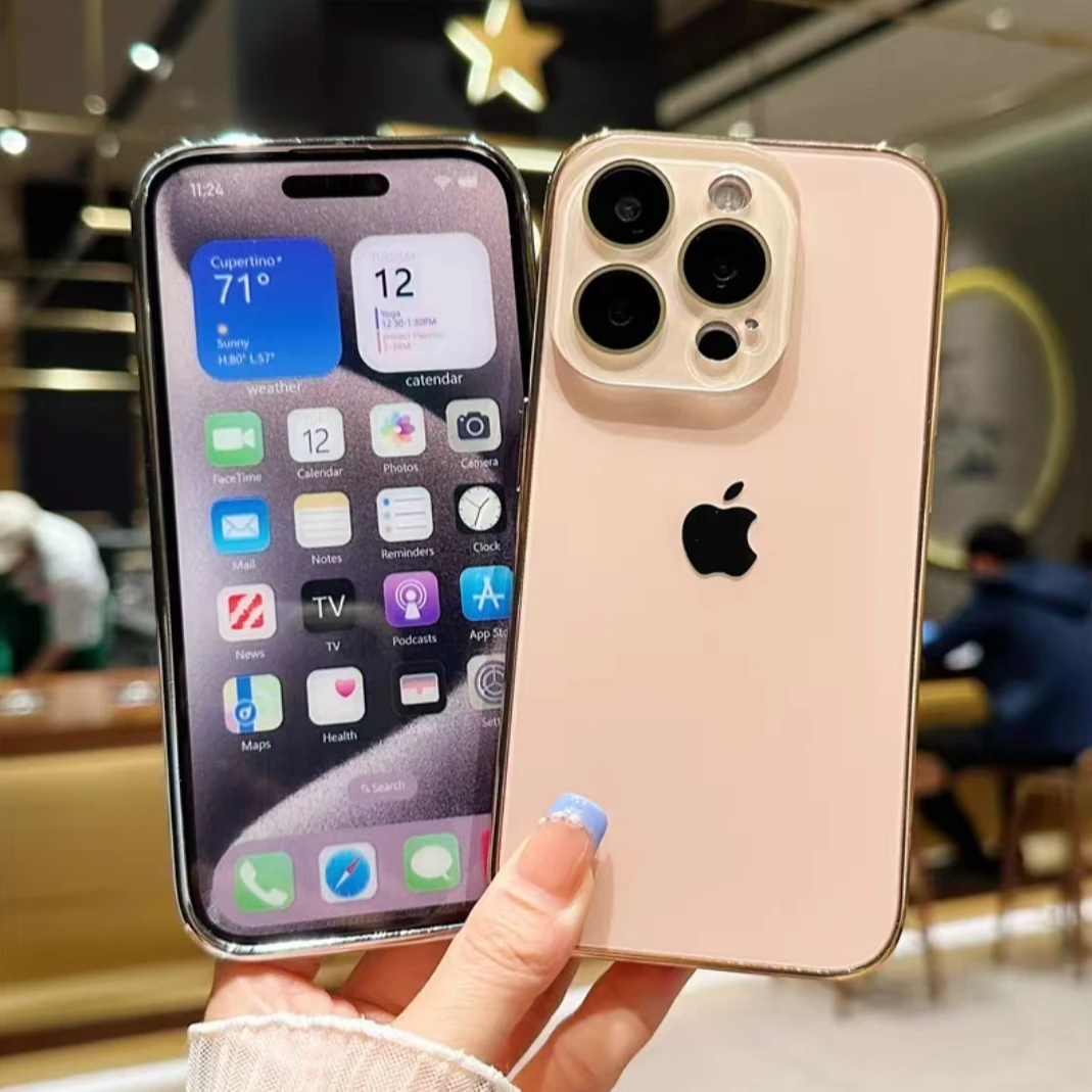 高级磨砂适用苹果16promax/15/13/12超薄镜头原机全包防摔手机壳