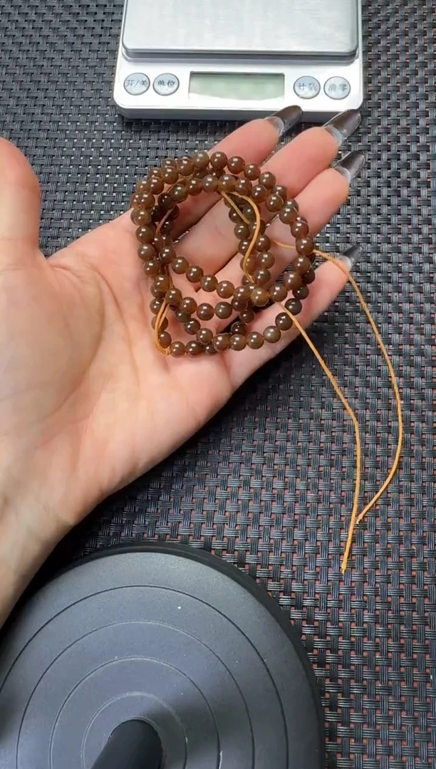 项链未镶嵌和田玉且末金山糖卡6项链108颗