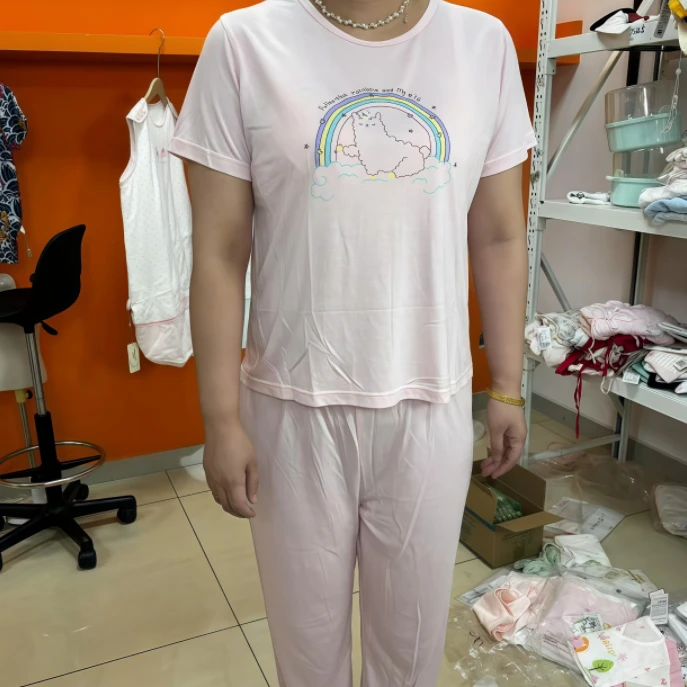 （主播同款）短袖长裤裤女士家居服套装