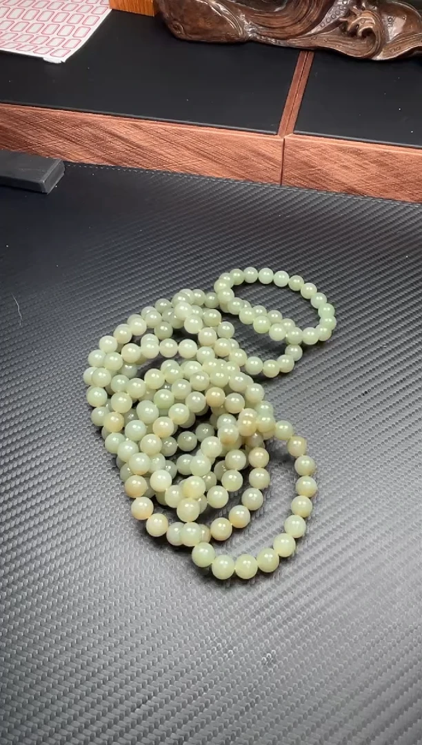 手串未镶嵌和田玉若羌微色差卡10多样性发货拍一发一