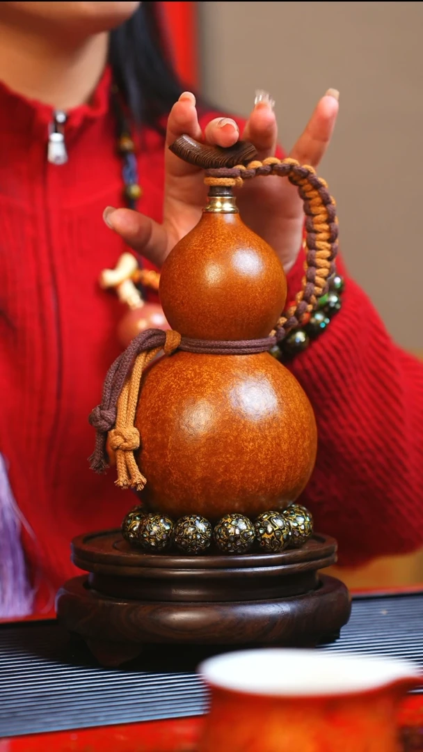 【闪购商品】JQ109大师姐臻选非遗大漆酒葫芦