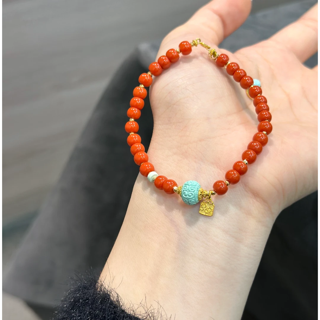 南红手链-卡5+mm-JL413-JM|BNH3