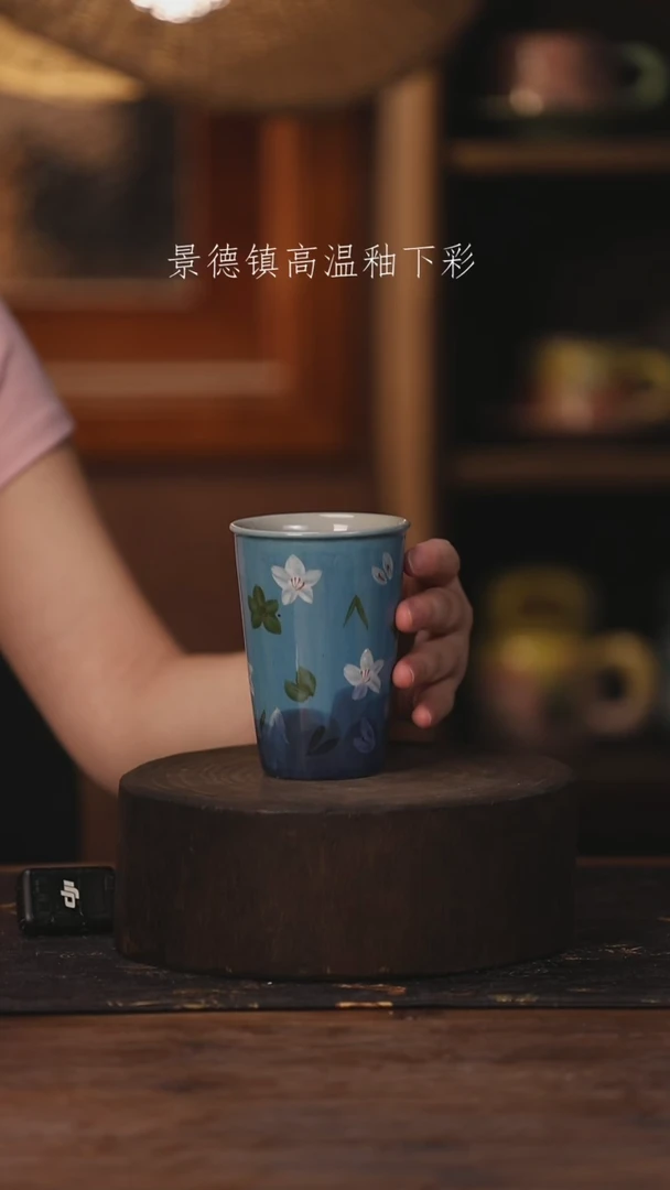 陶瓷景德镇高温釉下手绘陶瓷239