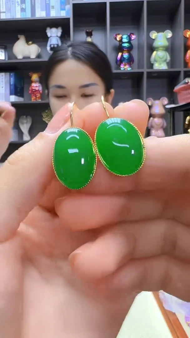 翡翠14K金镶嵌颈饰丹丹diy劲饰