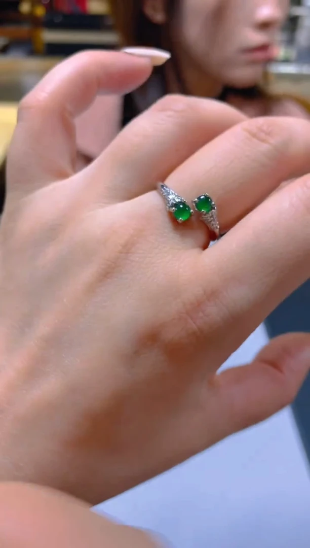 未镶嵌戒指翡翠多样性发一