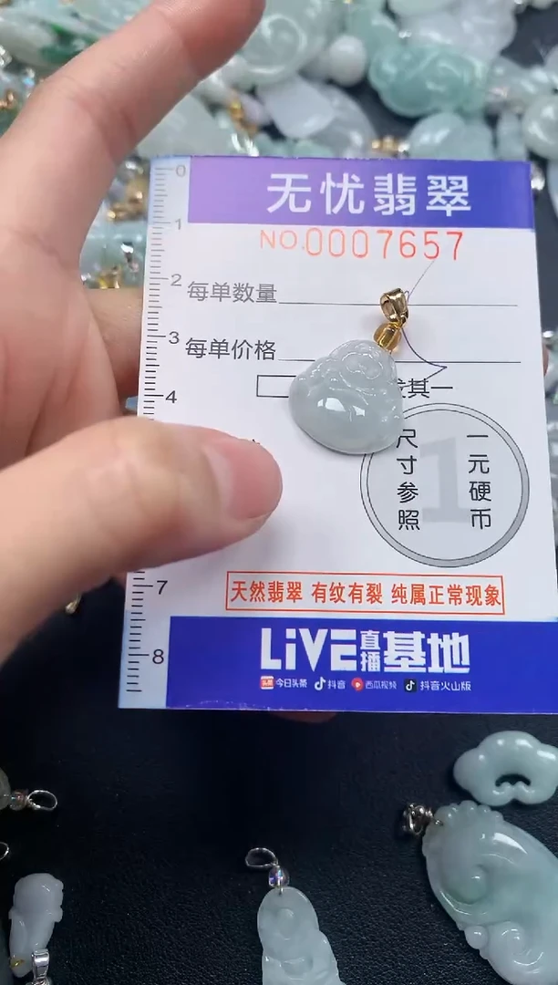 颈饰未镶嵌翡翠7657