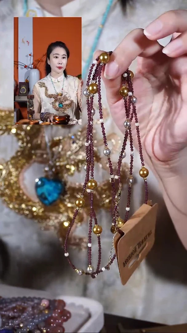 颈饰未镶嵌石榴石项链/斜挎等