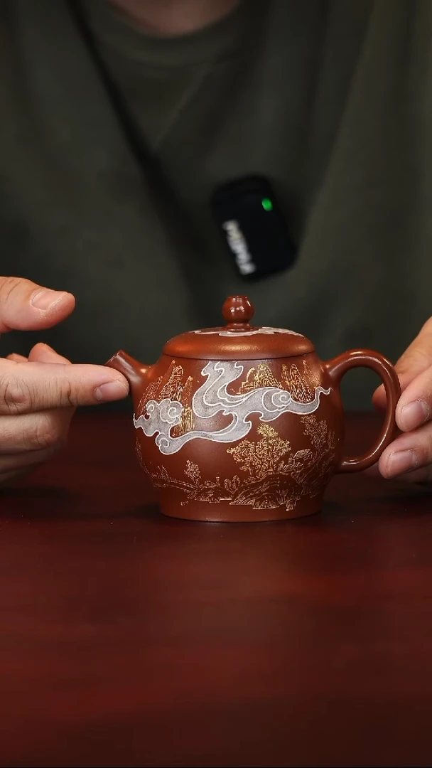 原矿高端紫砂 烟云宫灯