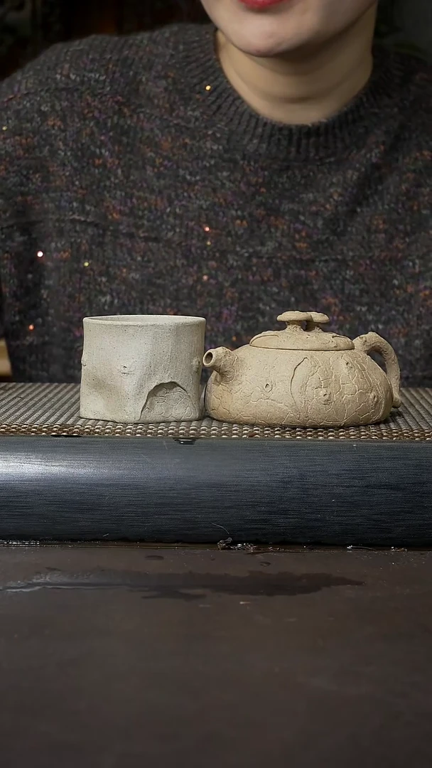 【闪购商品】紫砂茶壶段泥 灵芝供春 一壶一杯 009
