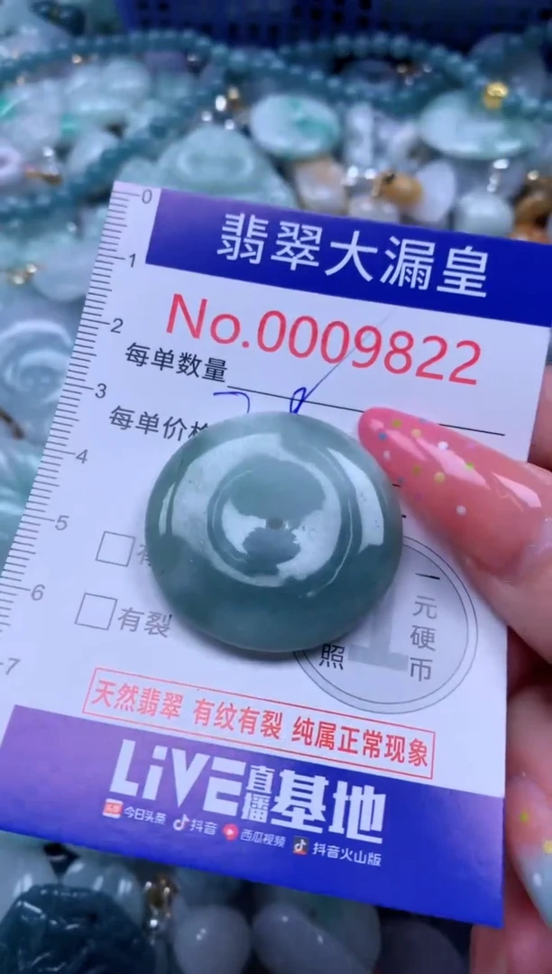 翡翠未镶嵌吊坠(不含链)9822