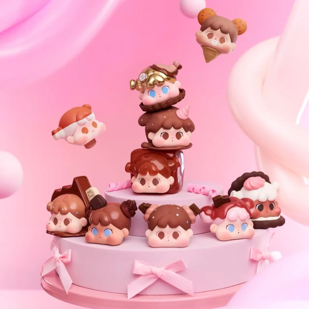 【踩后三】欧QOQO MINI FACE 巧克力系列萌粒潮玩盲盒