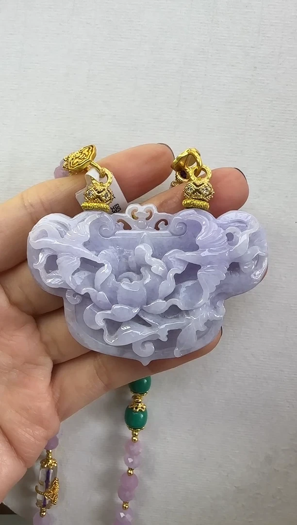 颈饰未镶嵌翡翠国风翡翠