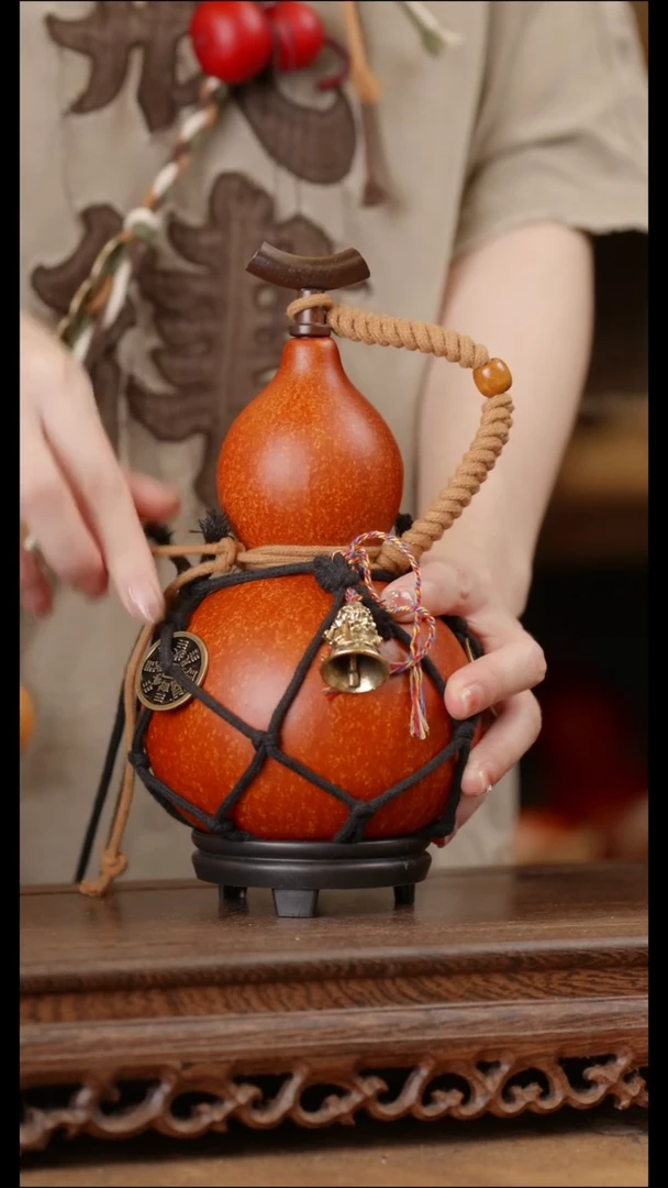383号精品天然大漆酒葫芦一物一拍~