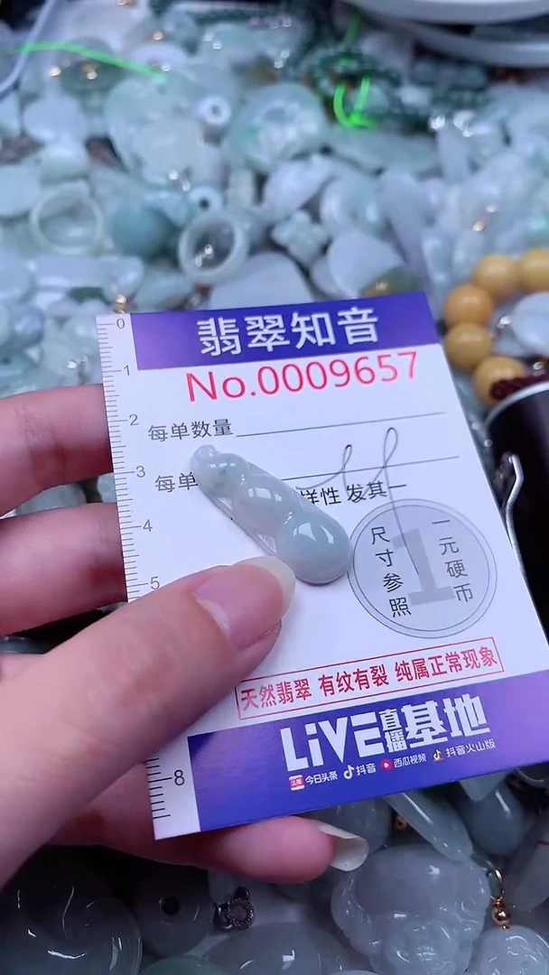 翡翠未镶嵌吊坠(不含链)9657