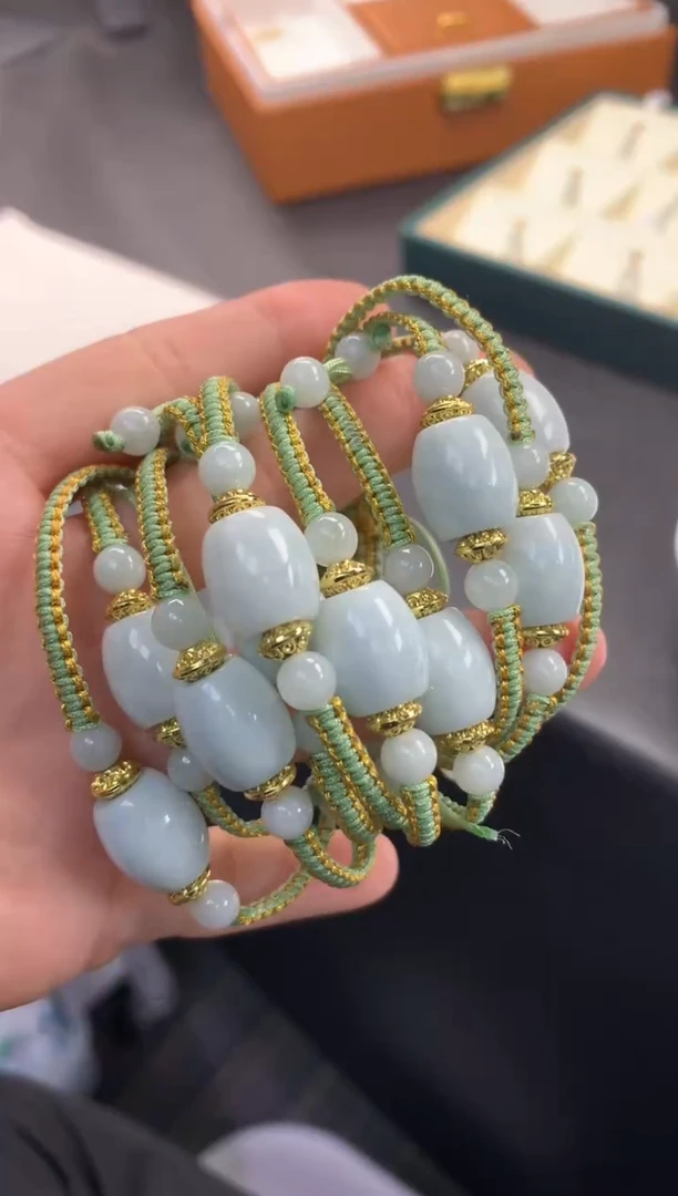未镶嵌手链翡翠FC533 翡翠路路通手绳 多样性发其一