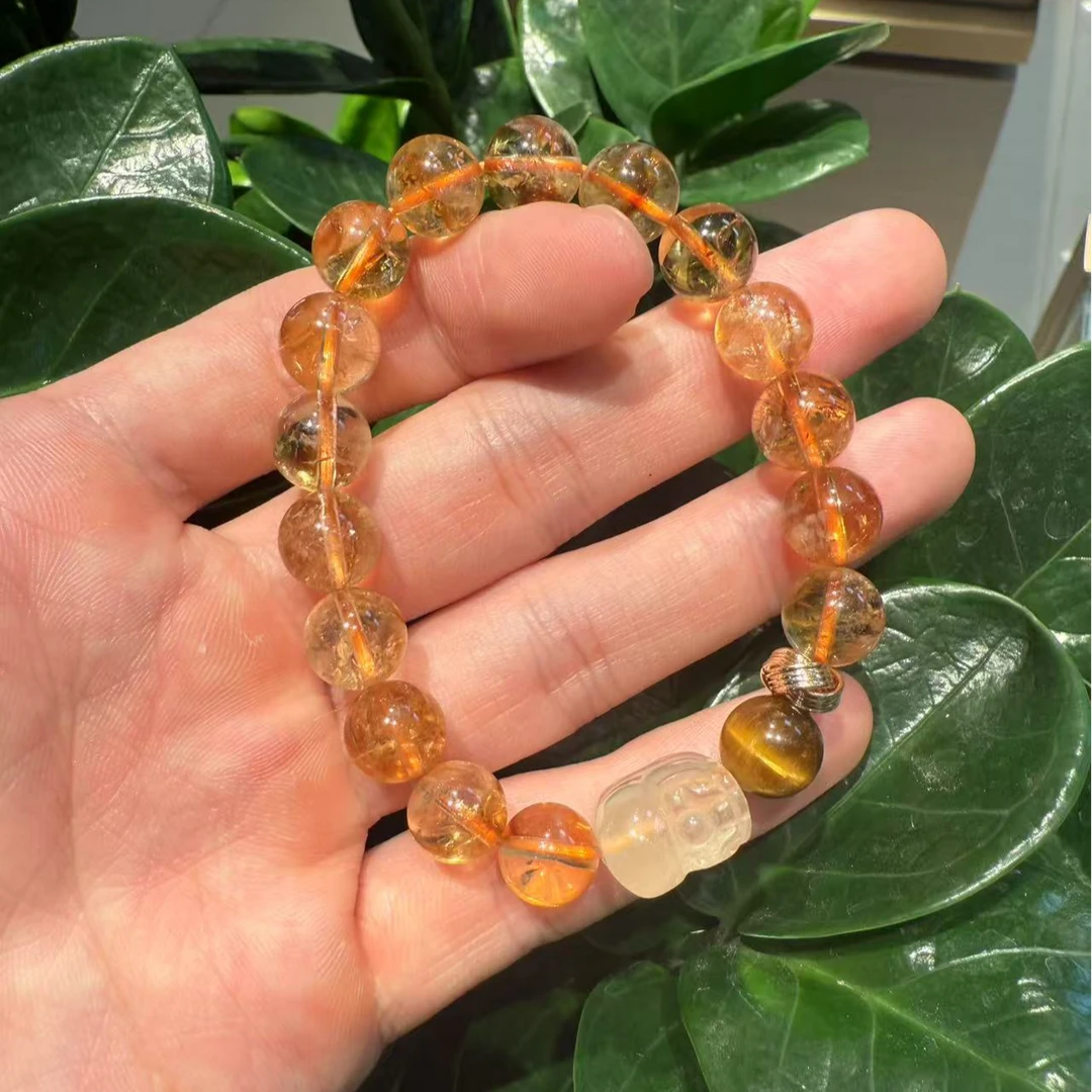 黄水晶黄塔晶设计款手串手链多样性发货-KSDSC0050送老婆当礼物