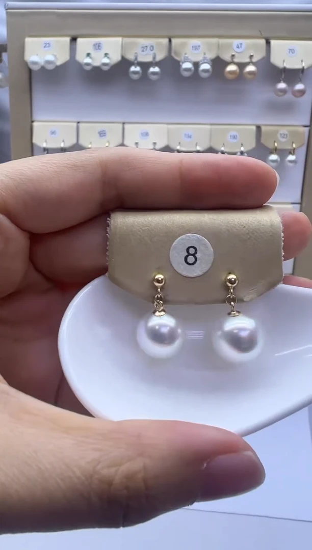 未镶嵌耳饰淡水珍珠8