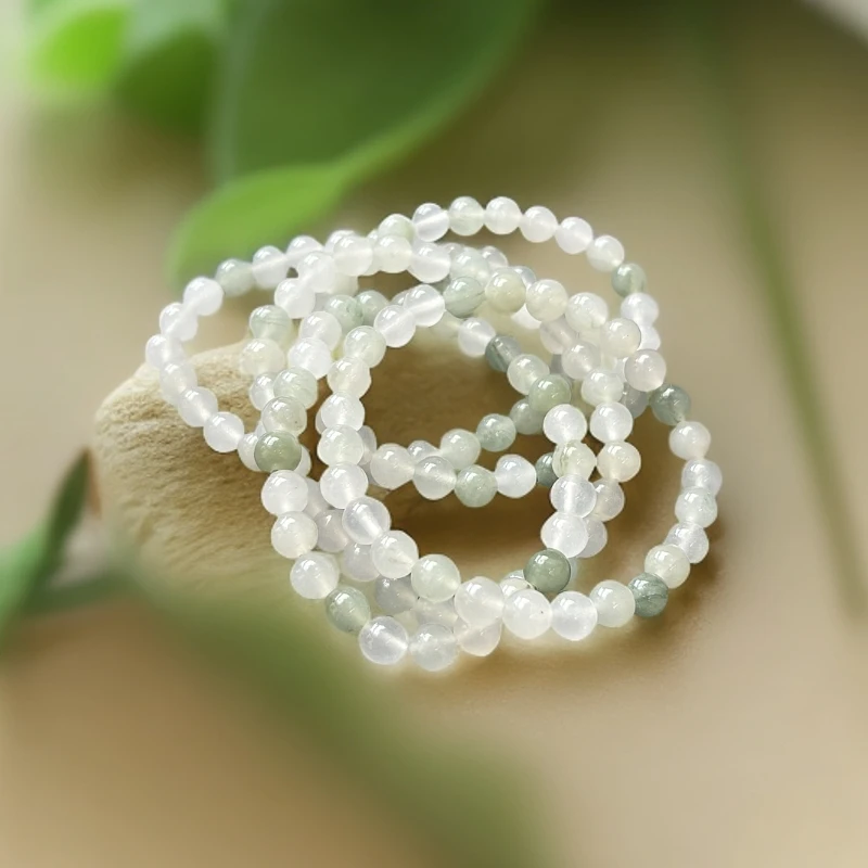 天山冰翠手串时尚款手串拍一发一珠体4-5mm小手串介意勿拍