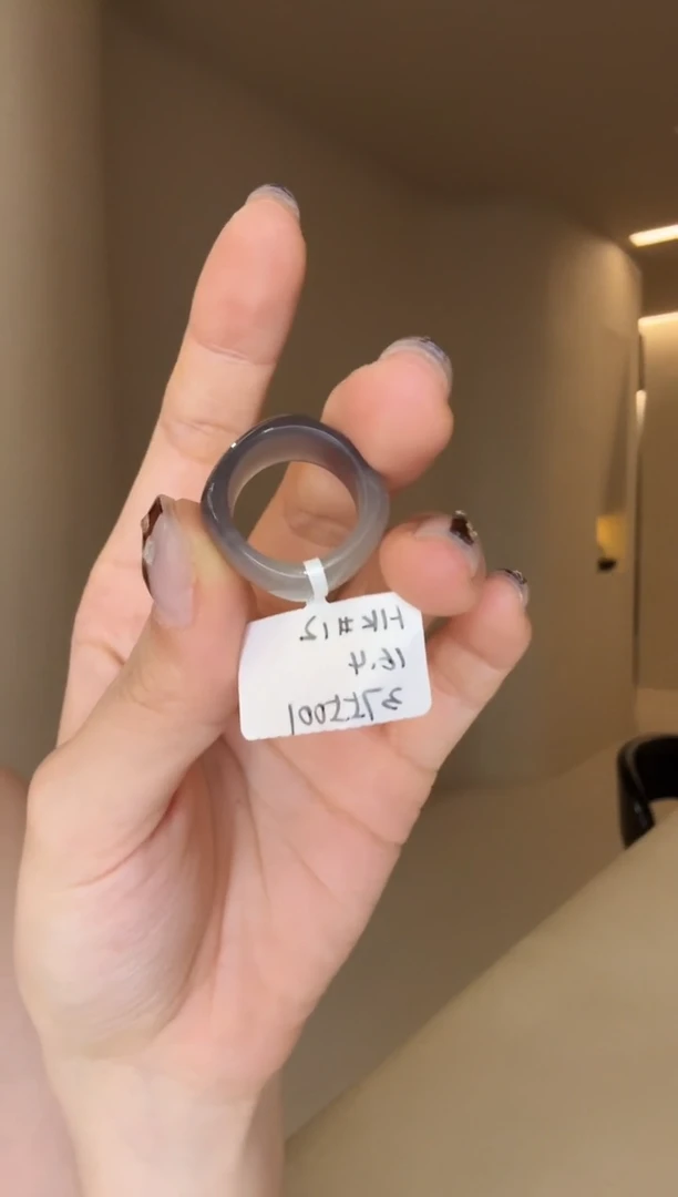 【闪购商品】和田玉戒指未镶嵌12码烟紫