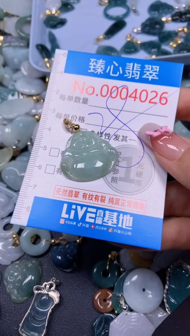 【闪购商品】翡翠颈饰未镶嵌含绳0004026