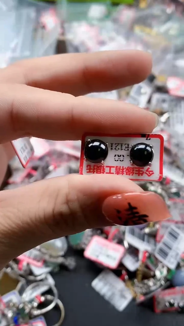 银S925镶嵌戒指翡翠天然A货缅甸翡翠