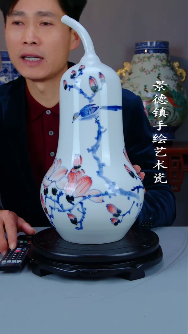 摆件陶瓷景德镇手工手绘陶瓷摆件27