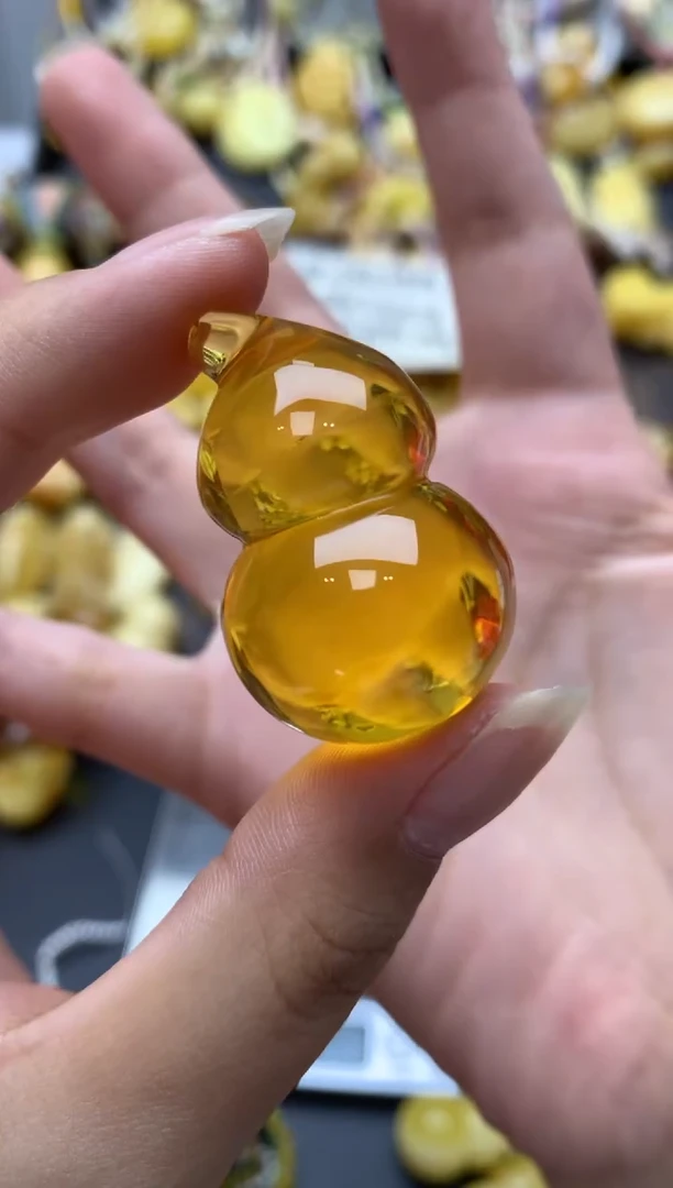 未镶嵌琥珀珠宝奇石108琥珀蜜蜡花粉