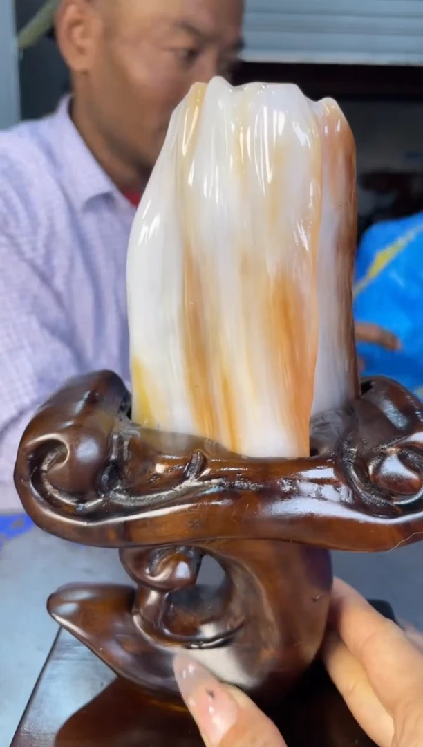 未镶嵌摆件硅化玉42