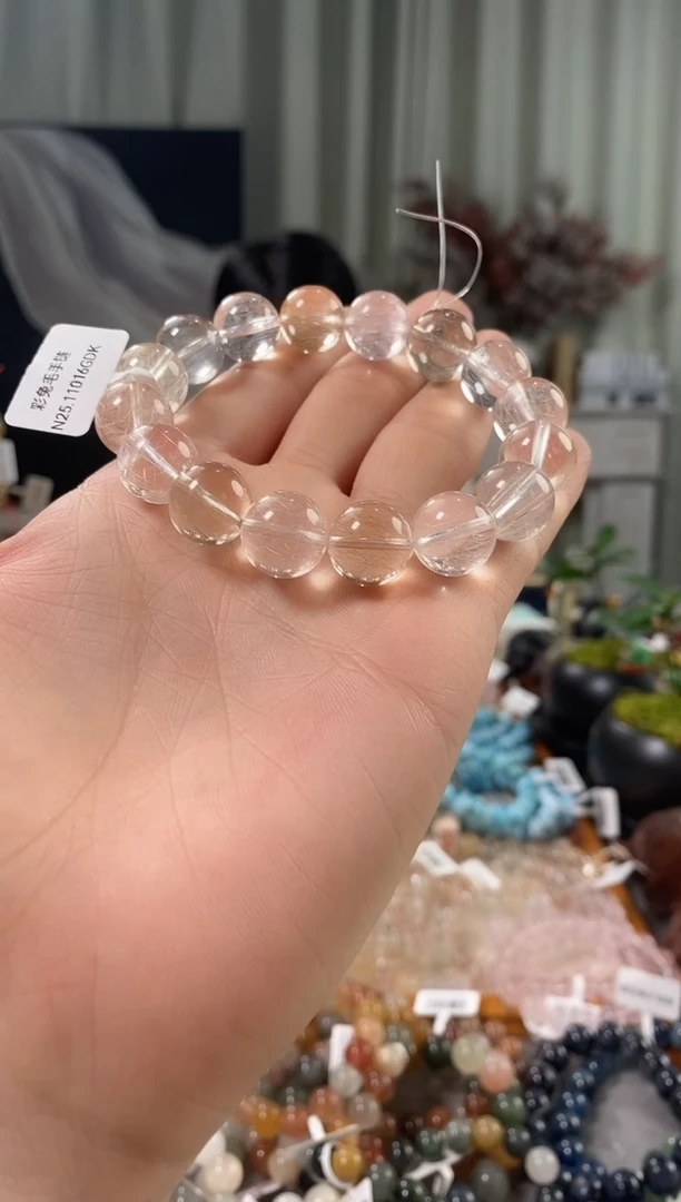 未镶嵌手链水晶兔毛