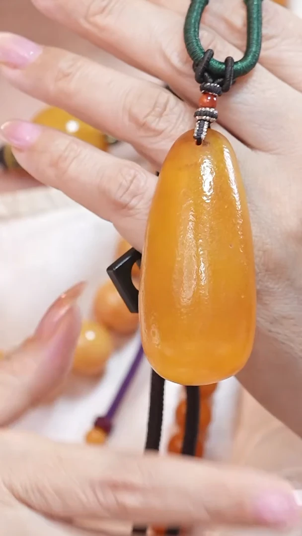 蜜蜡颈饰未镶嵌8873天然蜜蜡珠宝奇石云端妖孽全部保真