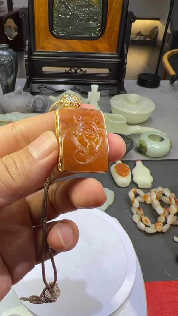 【闪购商品】和田玉财神未镶嵌财神