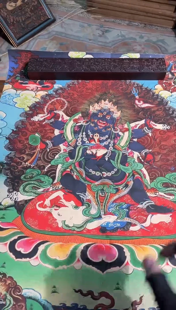 卷轴画路路的唐卡tk160