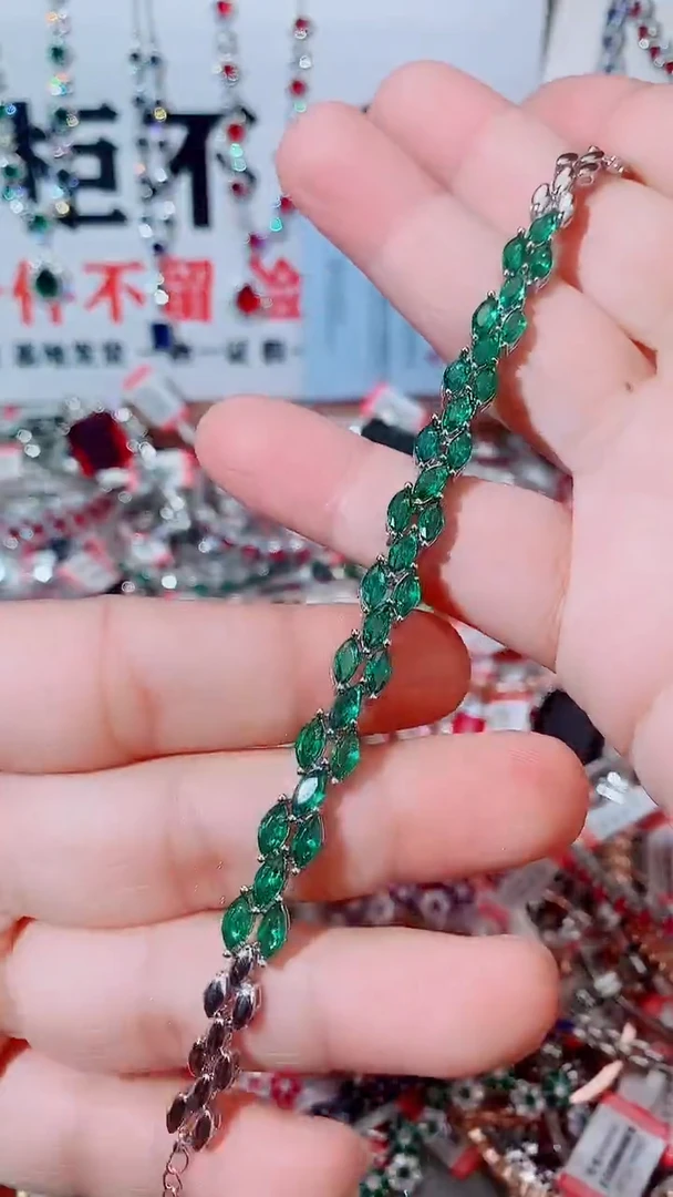 未镶嵌手链祖母绿