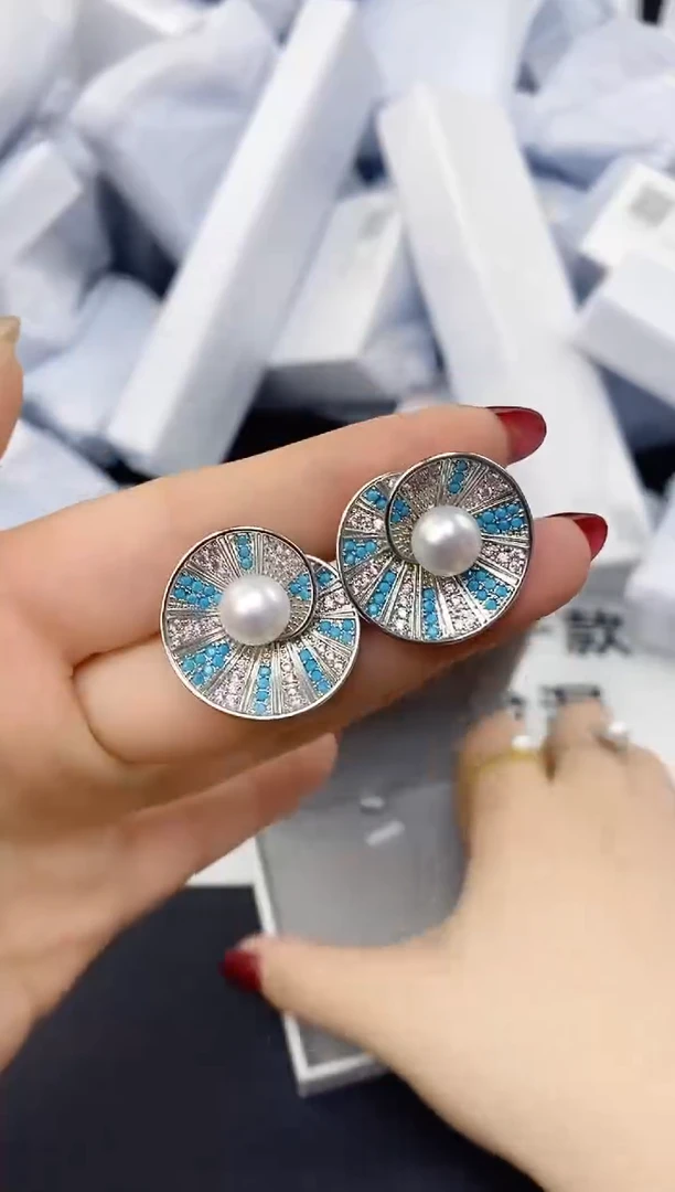 未镶嵌耳饰淡水珍珠ED1057