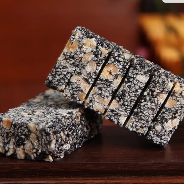 【小农专属】南山核桃园村 黑芝麻核酥220克 2罐组合