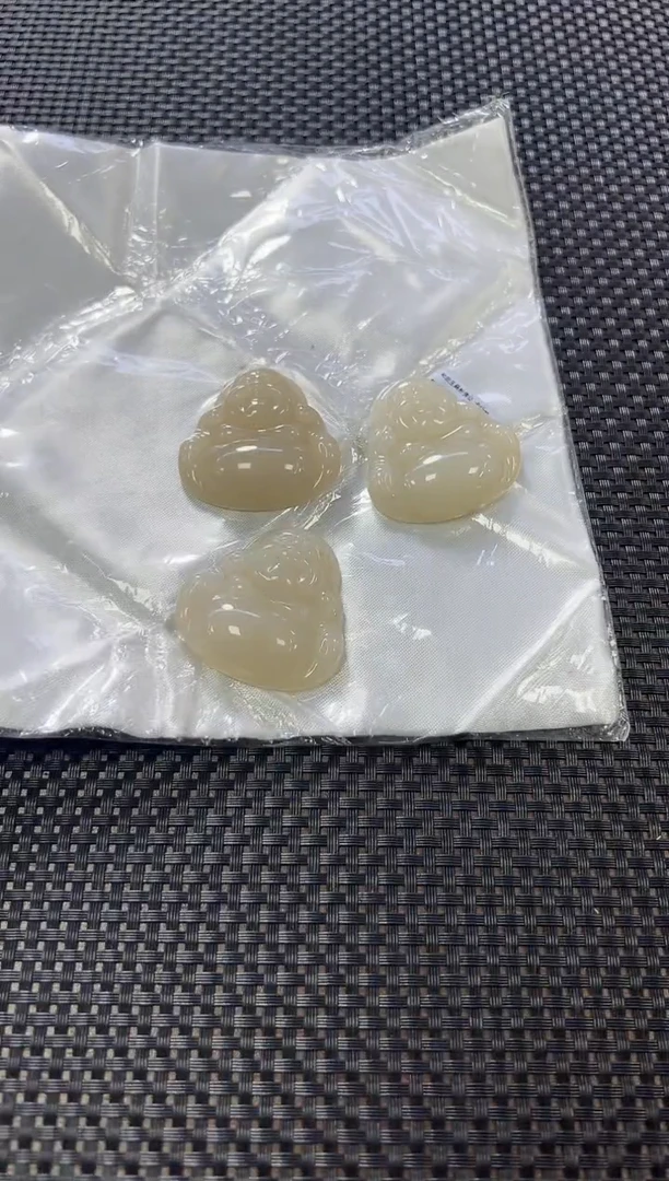 【闪购商品】和田玉挂件未镶嵌藕粉佛公挂件（多样性发一件）（不带链）