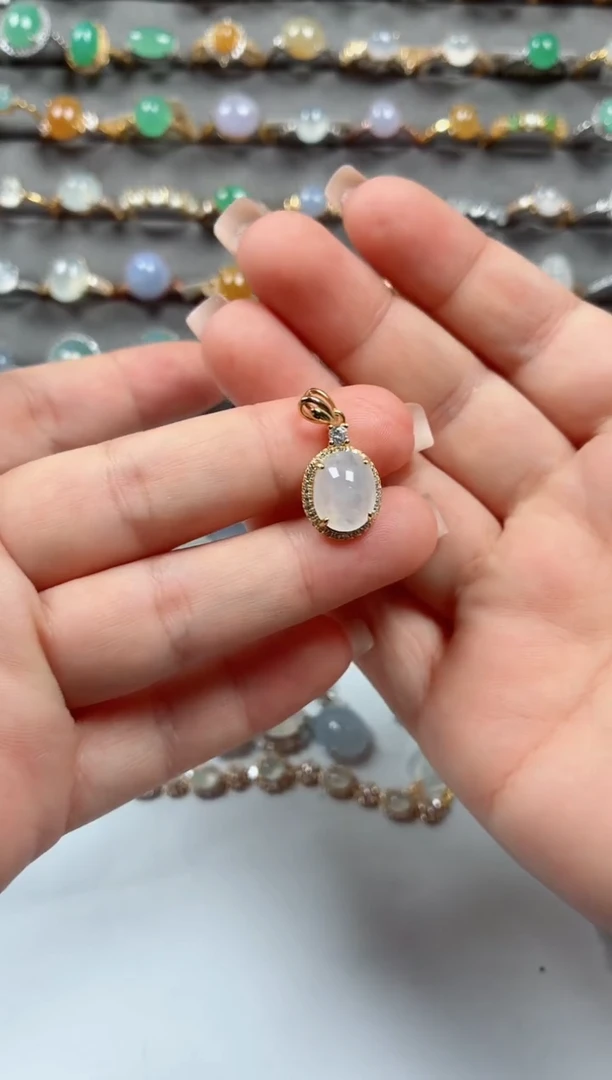 银S925镶嵌戒指翡翠.