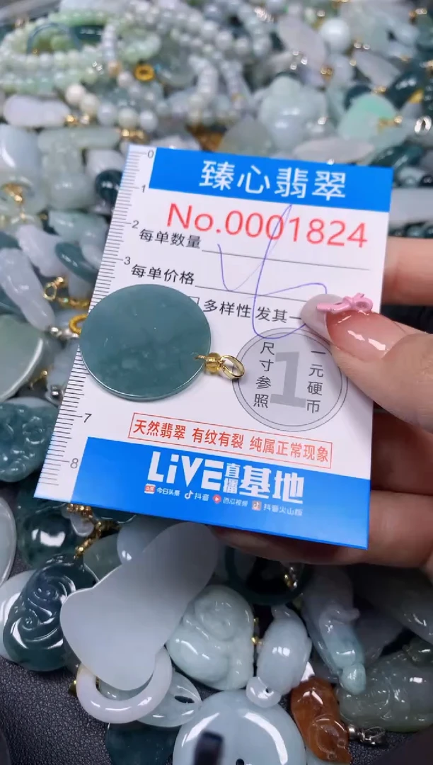 【闪购商品】翡翠颈饰未镶嵌含绳000824