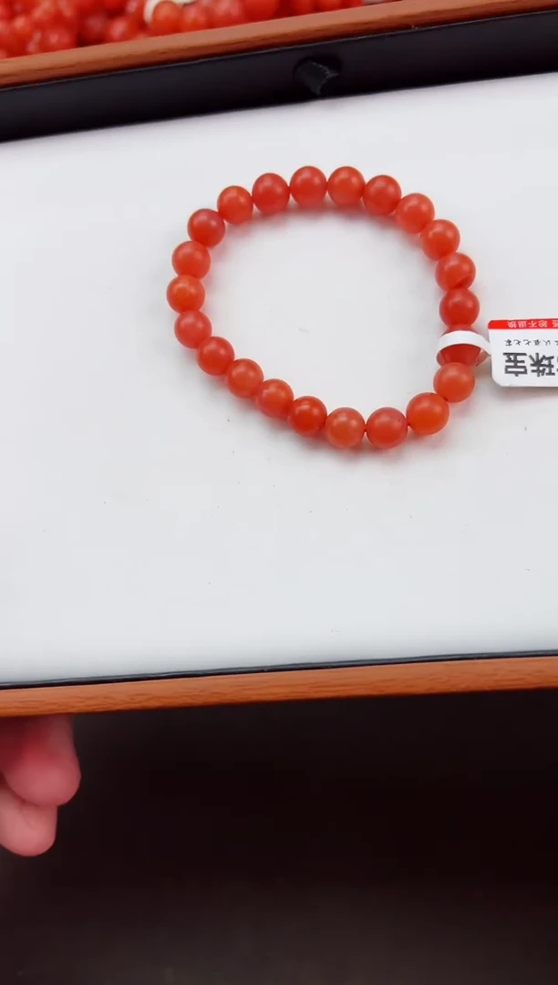 【闪购商品】南红玛瑙哑光卡8+未镶嵌保山杨柳滴水洞高品单圈