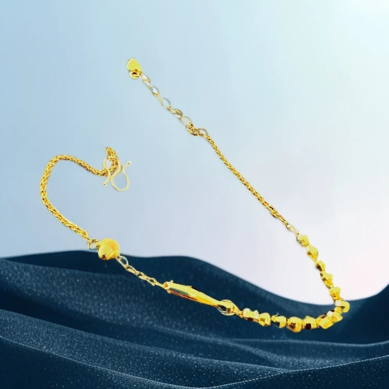 【丽姐】国潮风时尚 大气百搭流行气质款大气合金小鱼手链（ZL78027）