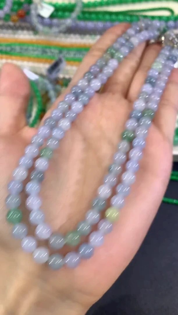 颈饰未镶嵌翡翠w101   紫货有色差