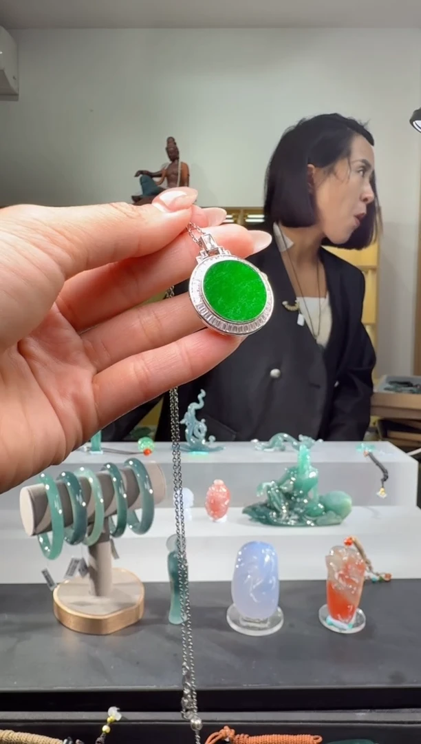 吊坠(不含链)未镶嵌翡翠无事牌