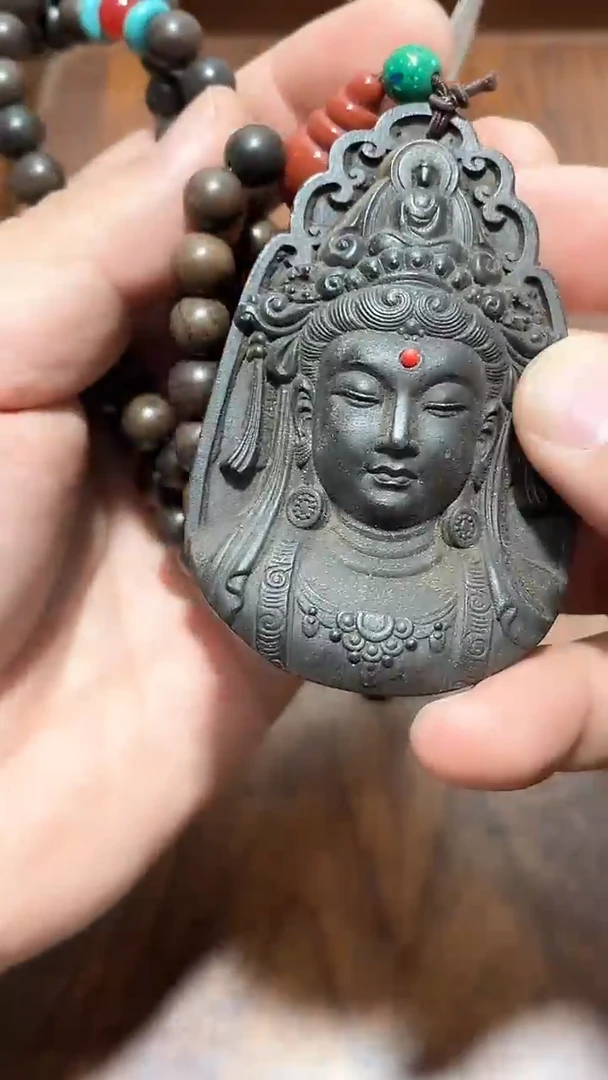 【闪购商品】檀香木精品推荐黄q观音牌