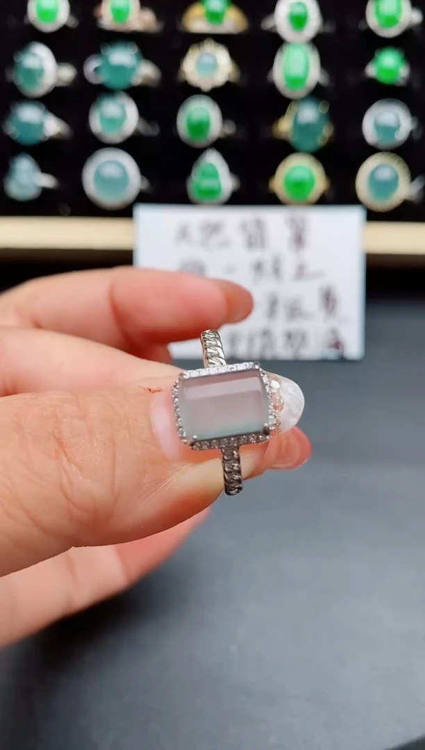 【闪购商品】翡翠戒指银S925镶嵌800800