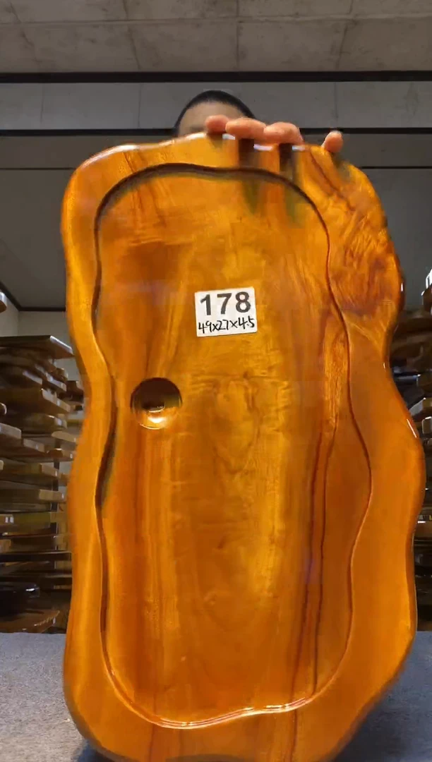 实木原木茶盘 一物一拍(不含配件）